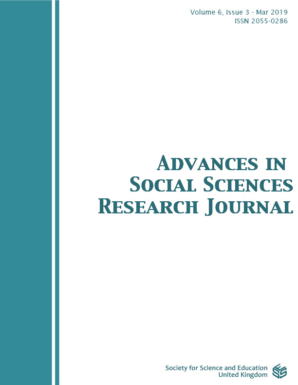 					View Vol. 6 No. 3 (2019): Advances in Social Sciences Research Journal
				