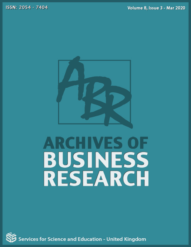 					View Vol. 8 No. 3 (2020): Archives of Business Research
				